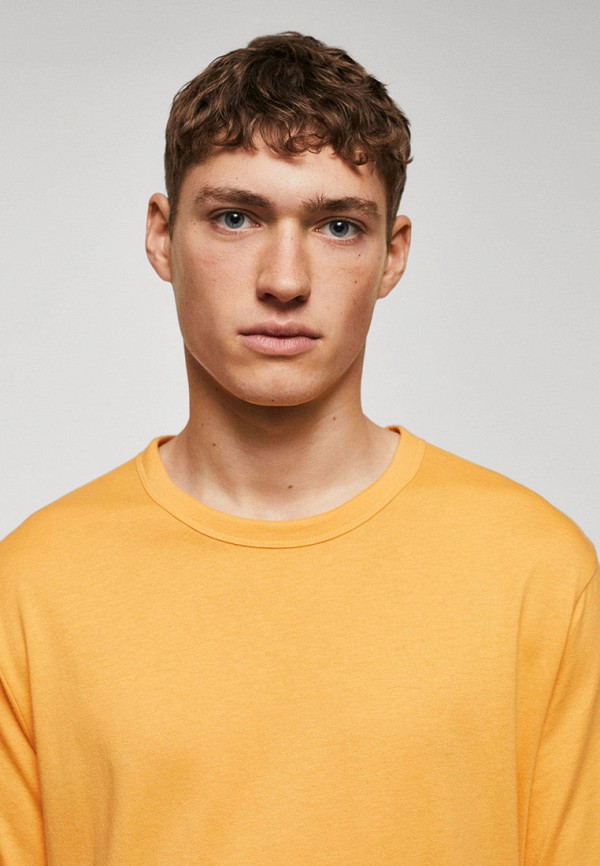 Футболка Mango Man желтый, размер 48, фото 4