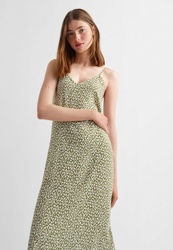 Сарафан Mango Kids зеленый, размер 140, фото 2