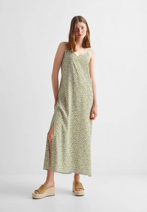 Сарафан Mango Kids зеленый, размер 140, фото 6