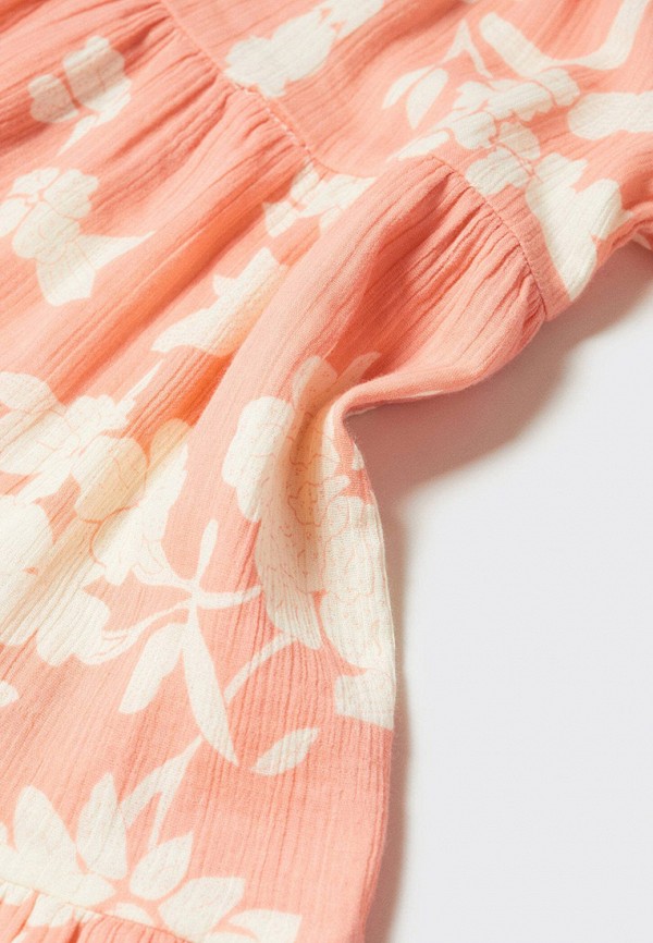 Платье Mango Kids оранжевый, размер 110, фото 3