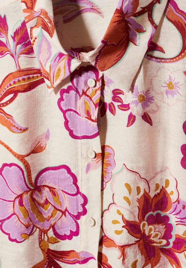 Блуза Mango бежевый, размер 44, фото 5