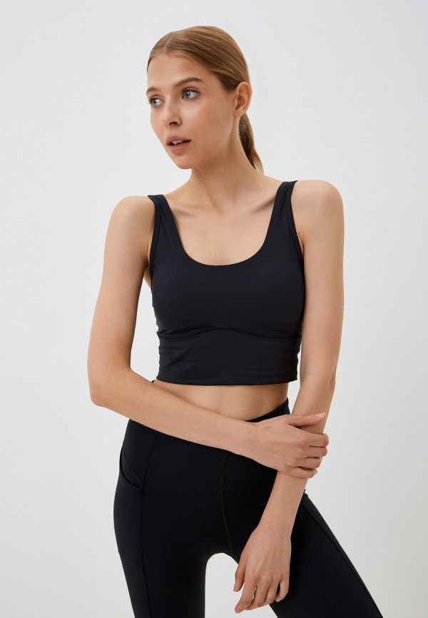 

Топ спортивный Under Armour, Черный, MERIDIAN FITTED CROP TANK