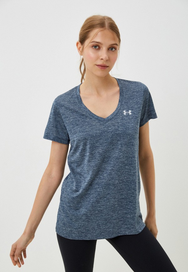 

Футболка спортивная Under Armour, Синий, TECH SSV - TWIST