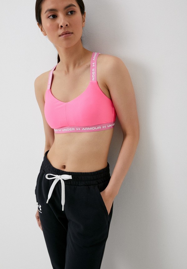 

Топ спортивный Under Armour, Розовый, UA Crossback Low Sports Bra