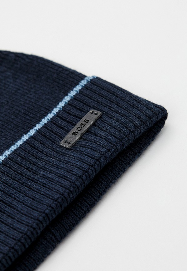 Шапка и шарф Boss синий, размер 00, фото 3