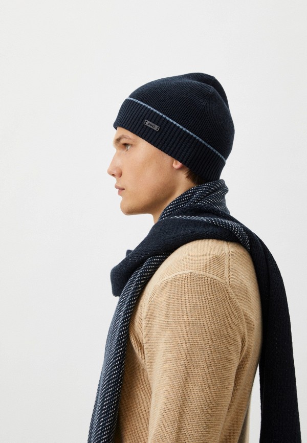 Шапка и шарф Boss синий, размер 00, фото 10