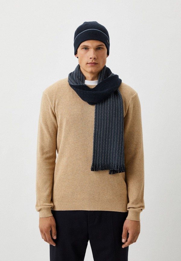 Шапка и шарф Boss синий, размер 00, фото 9