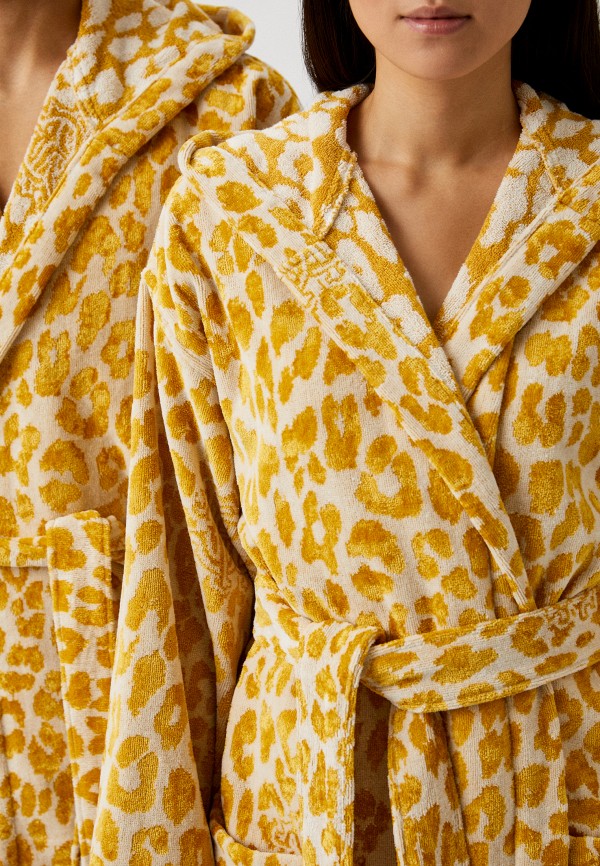 Халат домашний Roberto Cavalli желтый, размер 46, фото 4
