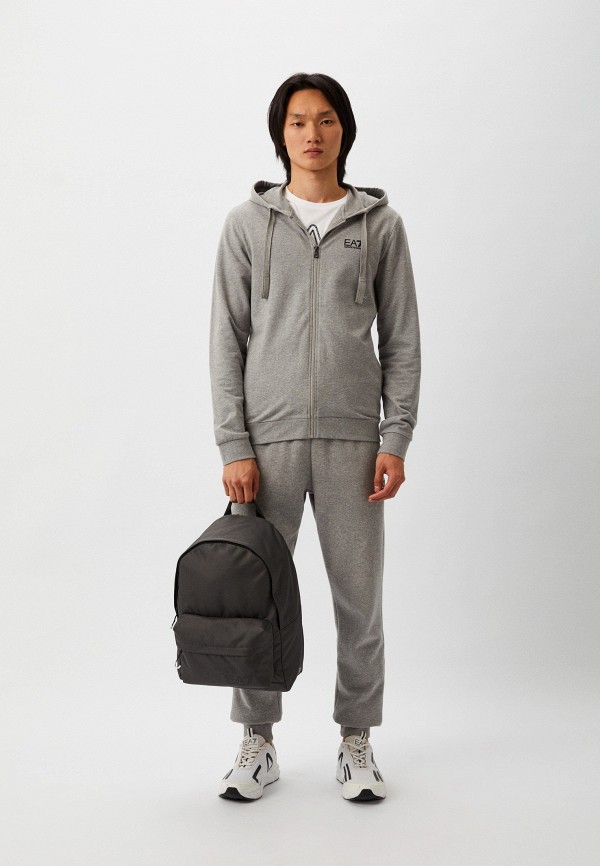 Рюкзак EA7 серый, размер 00, фото 6
