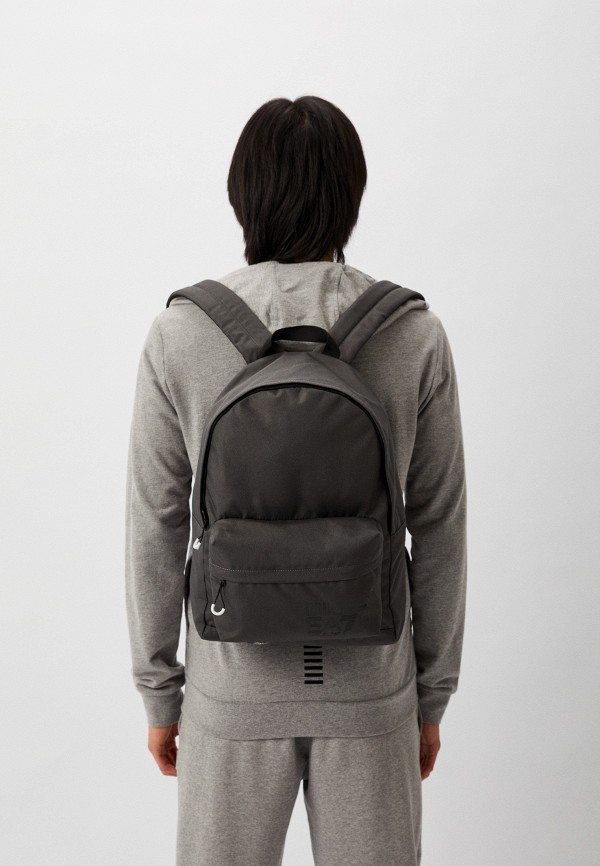 Рюкзак EA7 серый, размер 00, фото 5