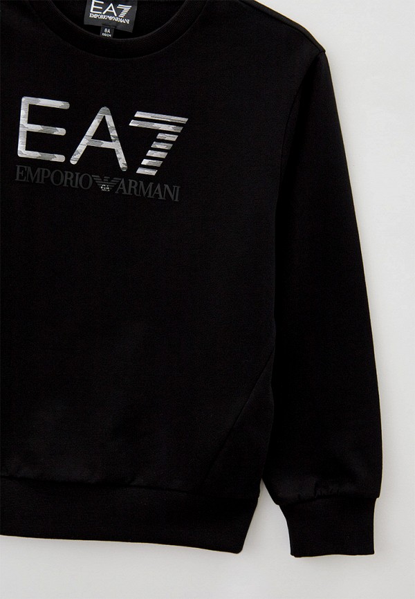 Свитшот EA7 черный, размер 140, фото 3