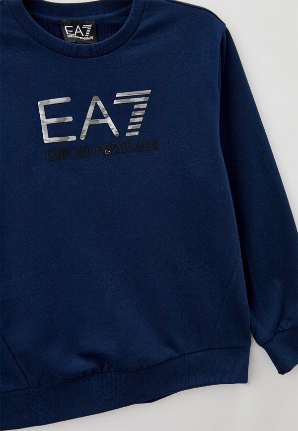 Свитшот EA7 синий, размер 140, фото 3