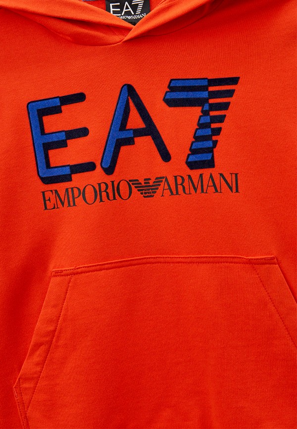 Худи EA7 коралловый, размер 164, фото 3