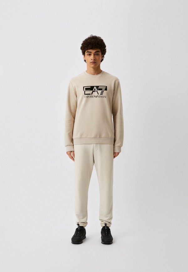 Свитшот EA7 бежевый, размер 56, фото 2