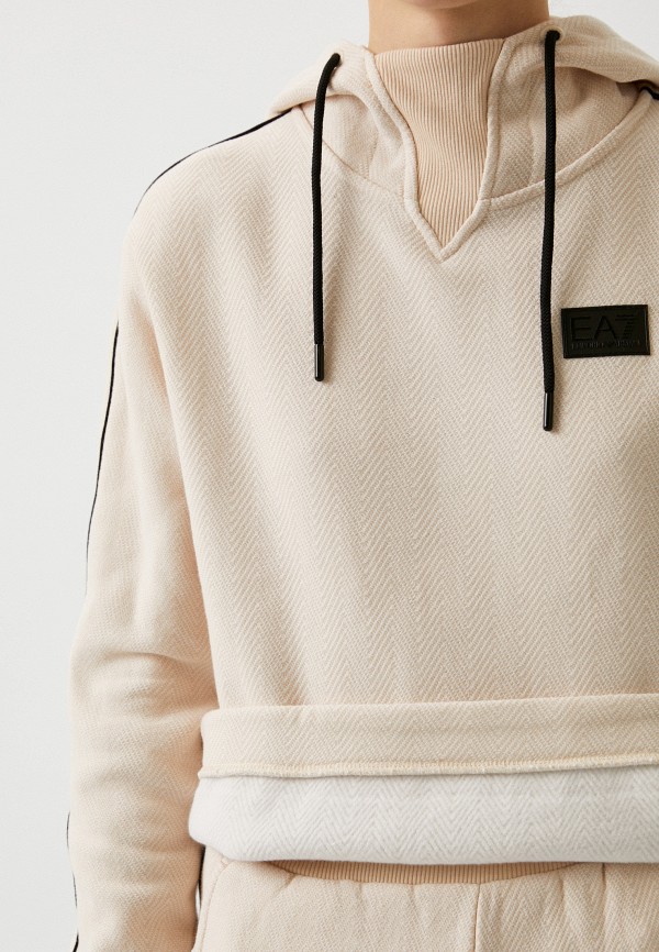 Худи EA7 бежевый, размер 44, фото 4