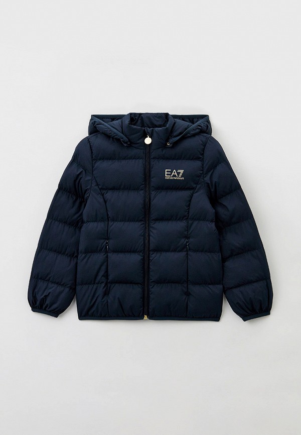 Куртка утепленная EA7 синего цвета