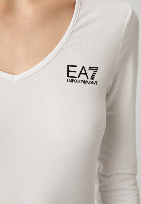 Лонгслив EA7 белый, размер 42, фото 4