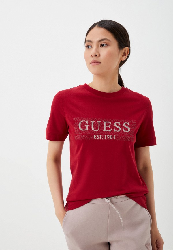 

Футболка Guess, Бордовый, BEULAH