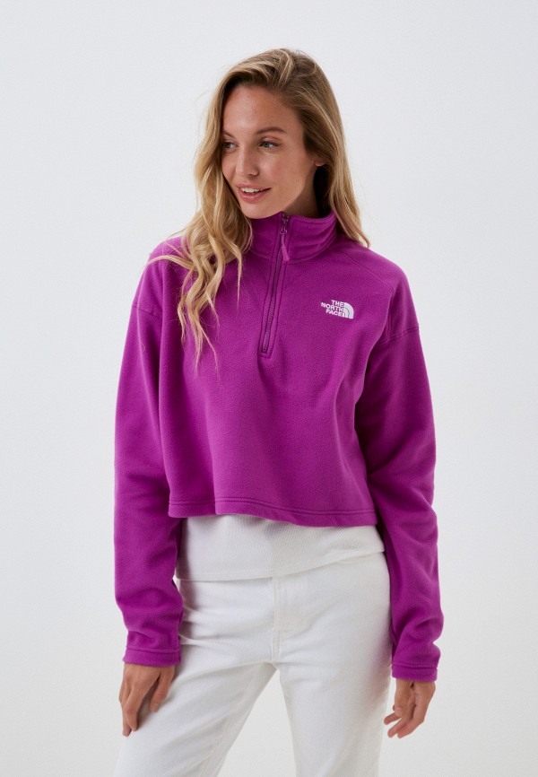 

Олимпийка The North Face, Фиолетовый, W 100 GL CROP 1/4 ZIP