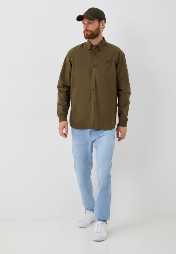 Рубашка Fred Perry хаки, размер 44, фото 2
