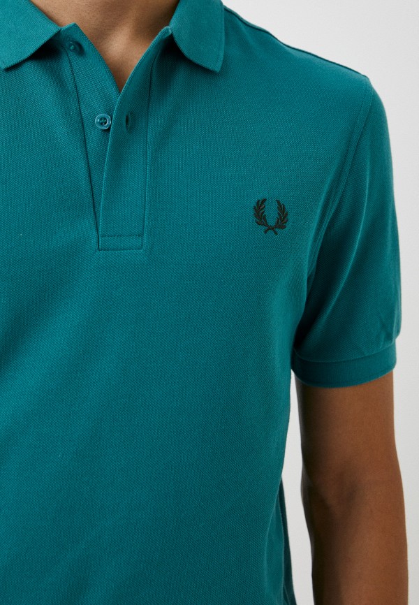 Поло Fred Perry бирюзовый, размер 48, фото 3