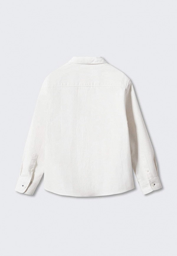 Рубашка Mango Kids бежевый, размер 116, фото 2