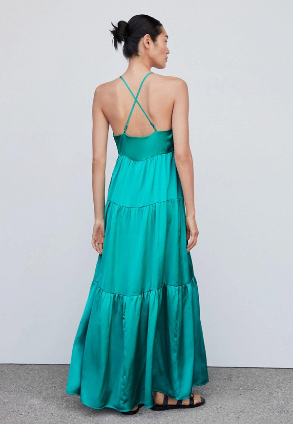 Сарафан Mango бирюзовый, размер 44, фото 2