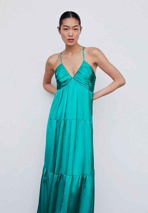 Сарафан Mango бирюзовый, размер 44, фото 3