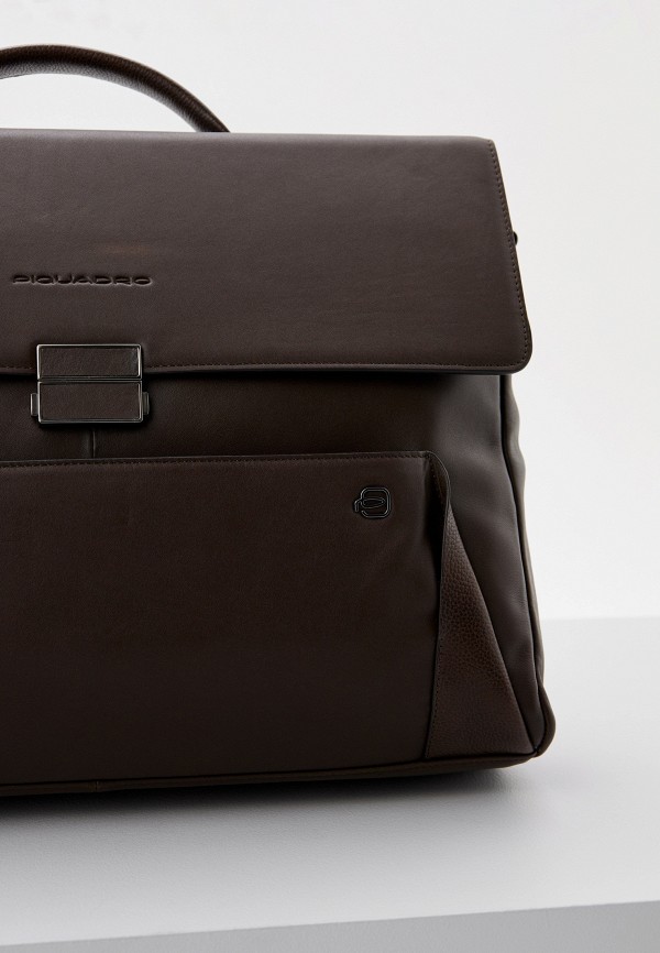 Портфель Piquadro коричневый, размер 00, фото 3