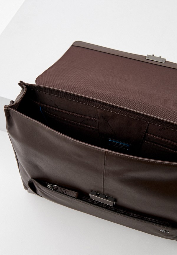 Портфель Piquadro коричневый, размер 00, фото 4