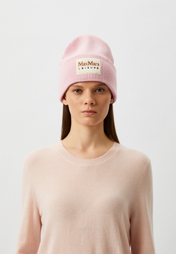 Шапка Max Mara Leisure розовый, размер 00, фото 4