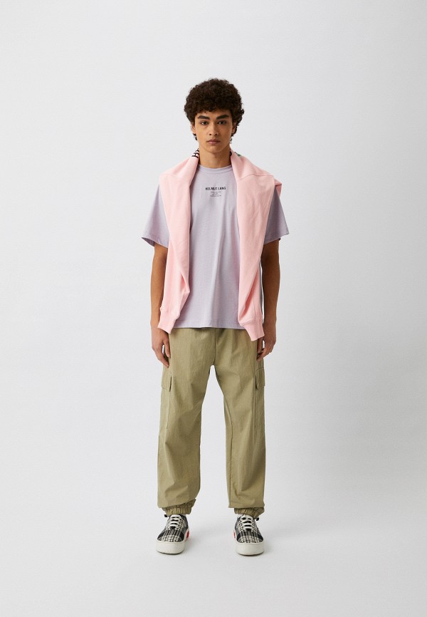 Футболка Helmut Lang фиолетовый, размер 48, фото 2