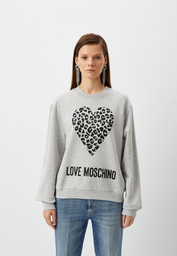 

Свитшот Love Moschino, Серый