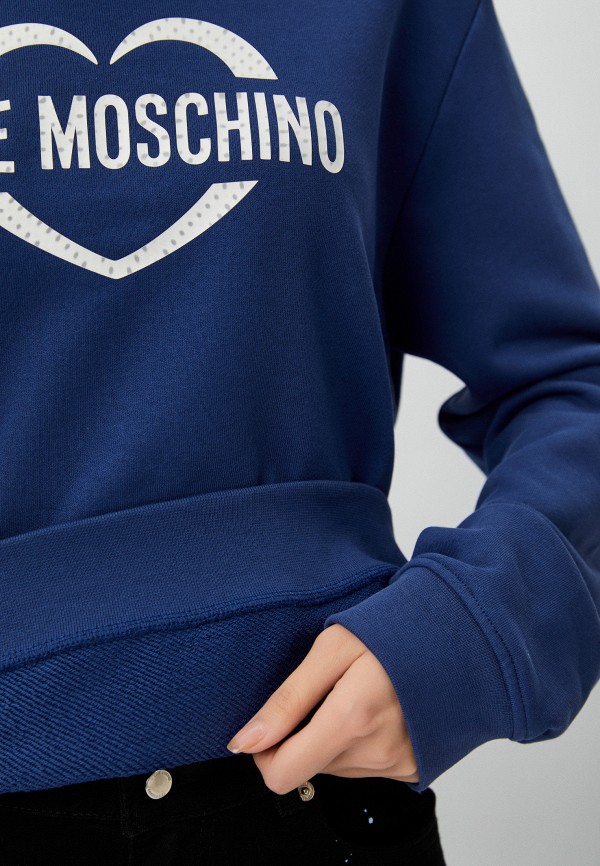 Свитшот Love Moschino синий, размер 46, фото 4