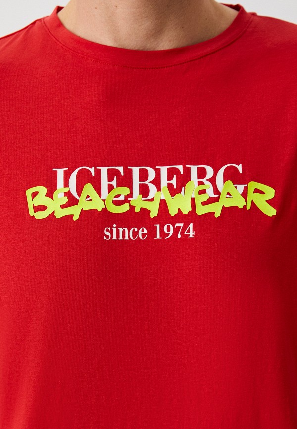 Футболка Iceberg красный, размер 50, фото 4