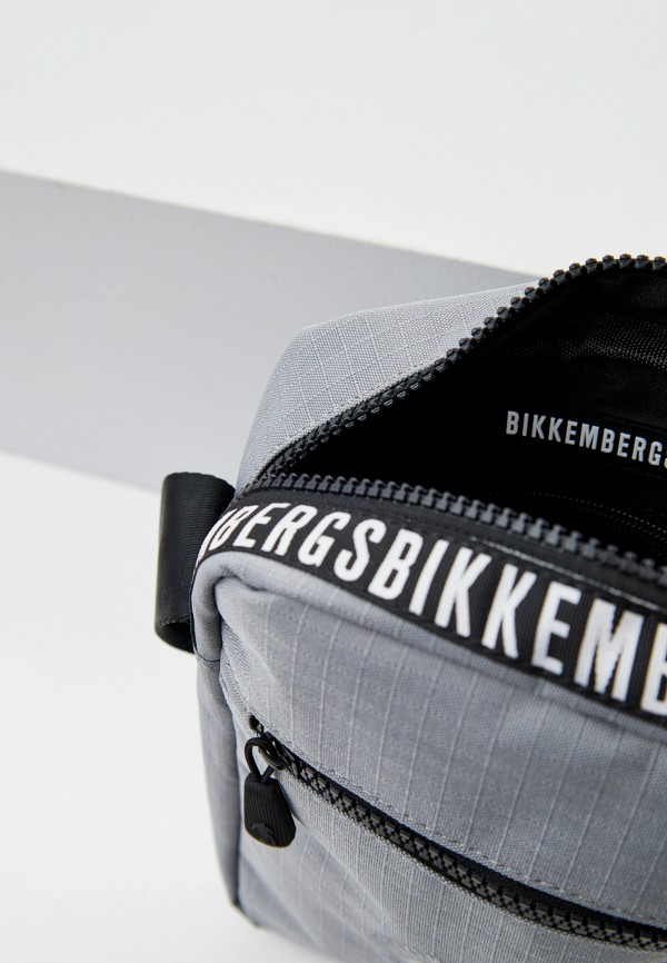Сумка Bikkembergs серый, размер 00, фото 4