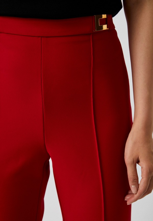 Брюки Elisabetta Franchi красный, размер 40, фото 4
