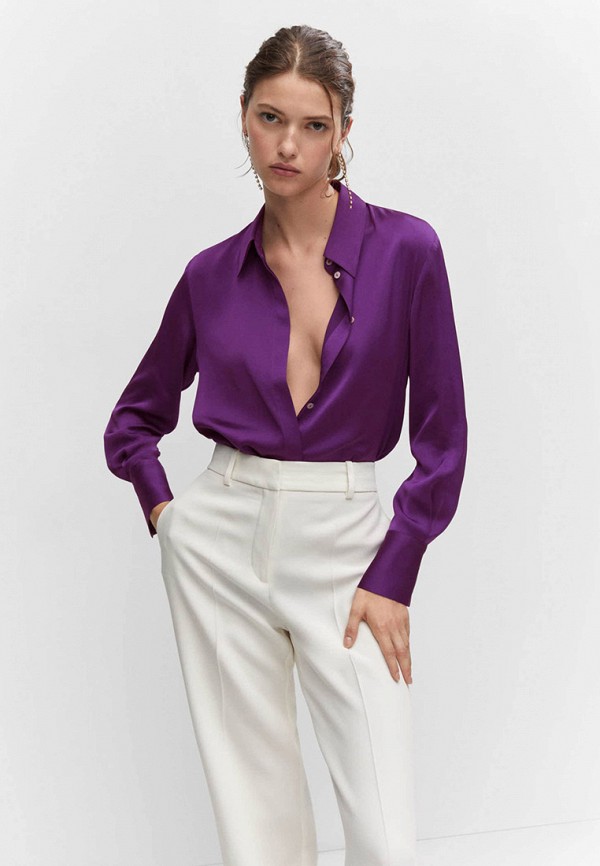 

Блуза Mango, Фиолетовый, IDEALE