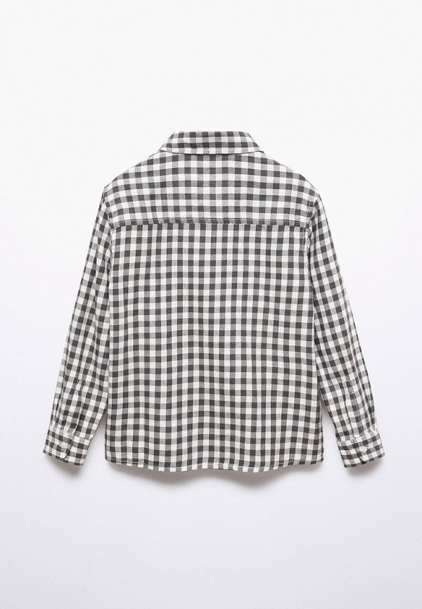 Рубашка Mango Kids серый, размер 116, фото 2