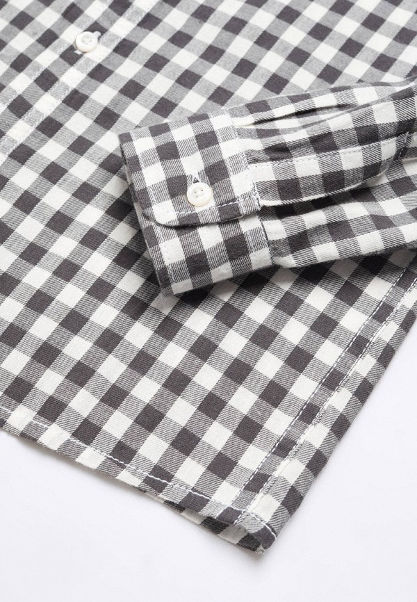 Рубашка Mango Kids серый, размер 116, фото 3