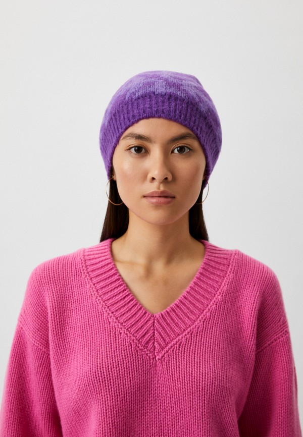 Шапка Pinko фиолетовый, размер 00, фото 4
