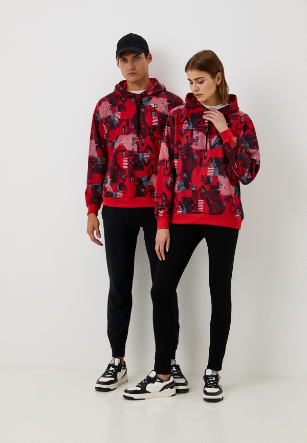 Худи Fila красный, размер 48, фото 2