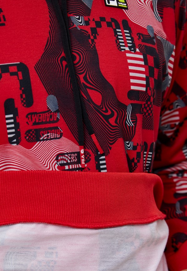 Худи Fila красный, размер 48, фото 4