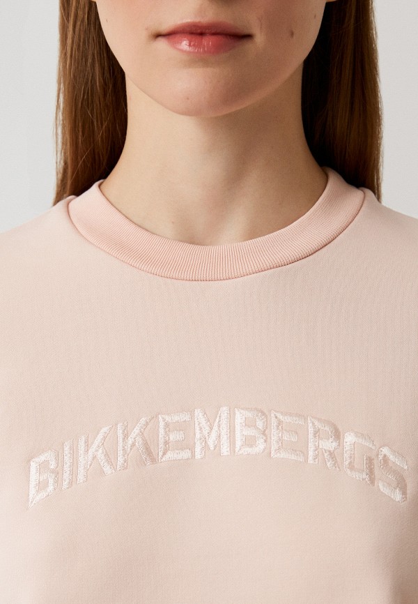 Свитшот Bikkembergs розовый, размер 42, фото 4