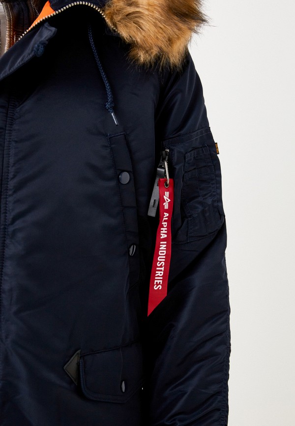Парка Alpha Industries синий, размер 54, фото 5