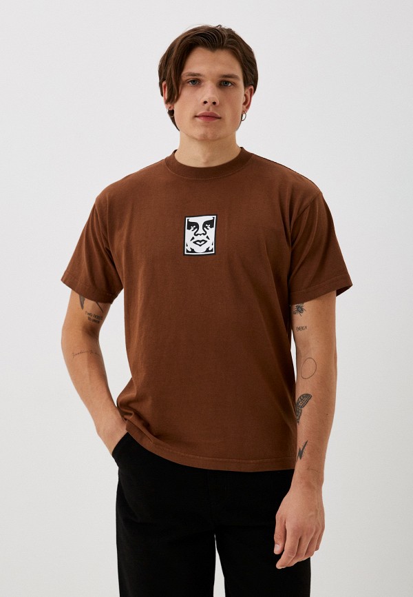 

Футболка Obey, Коричневый