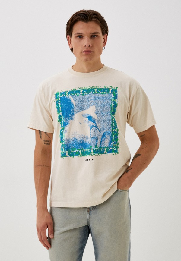 

Футболка Obey, Бежевый