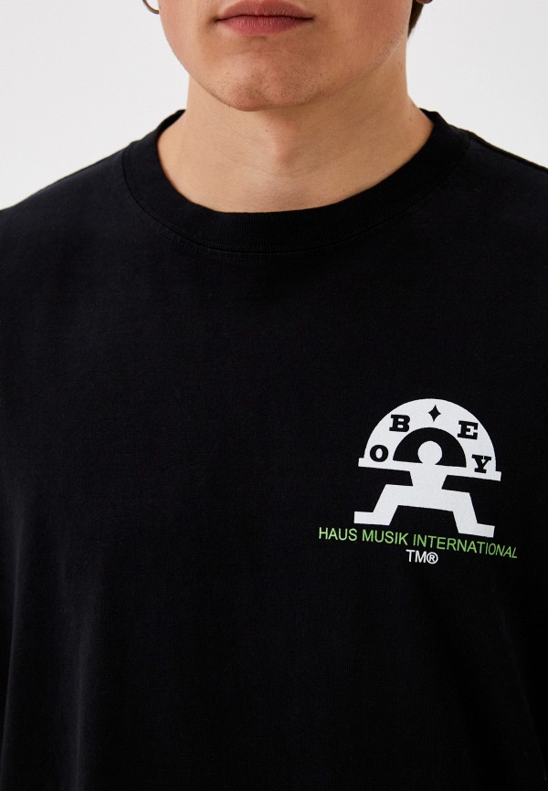 Лонгслив Obey черный, размер 50, фото 3