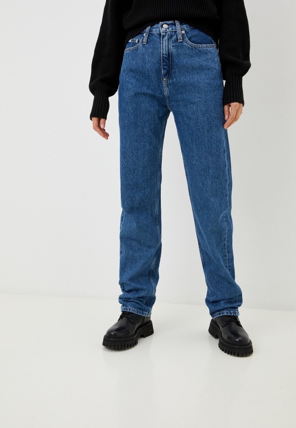 

Джинсы Calvin Klein Jeans, Синий, HIGH RISE STRAIGHT