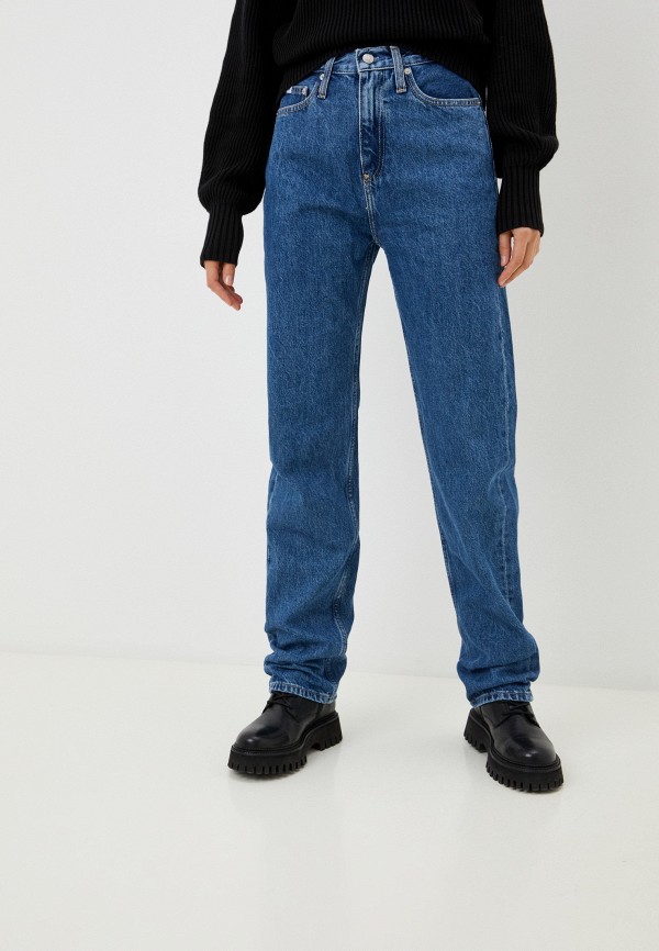 

Джинсы Calvin Klein Jeans, Синий, HIGH RISE STRAIGHT